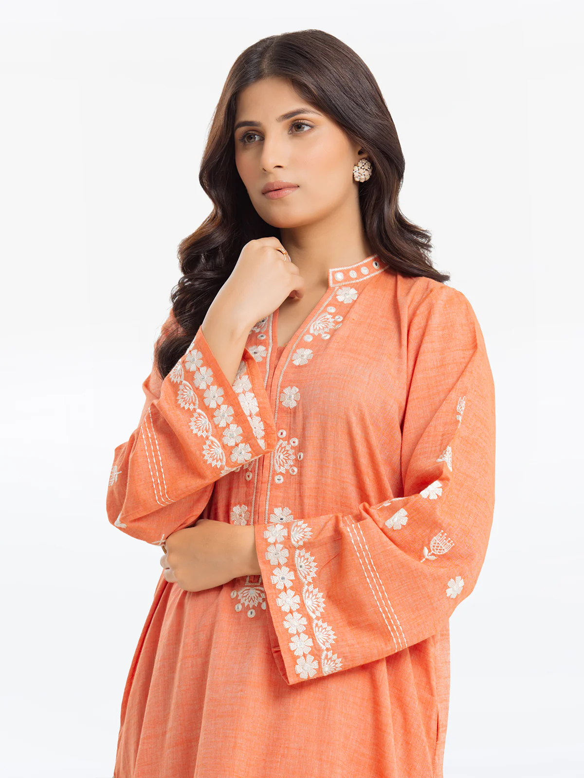 Pret Embroidered Chambray Shirt Trouser - EWTKE24-80351ST