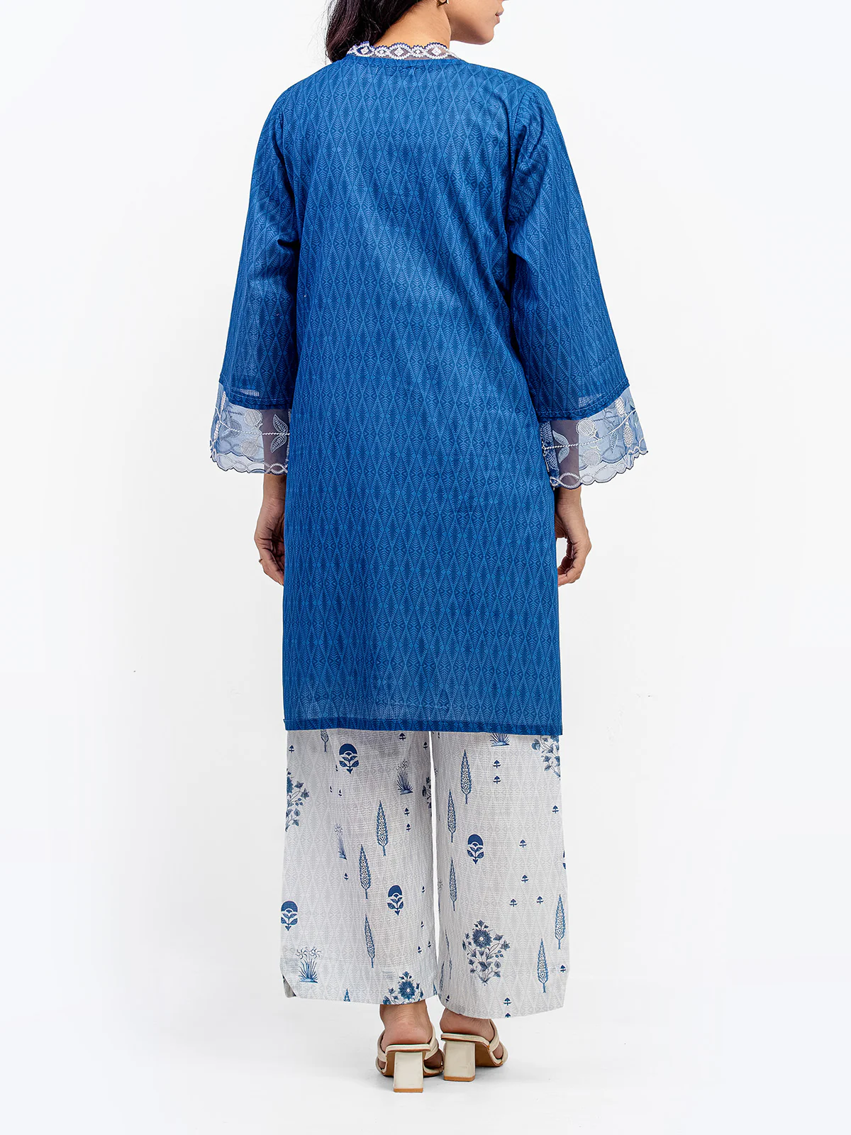 Pret Embroidered Cotton Slub Shirt Trouser - EWTKE5-81676ST - Image 5