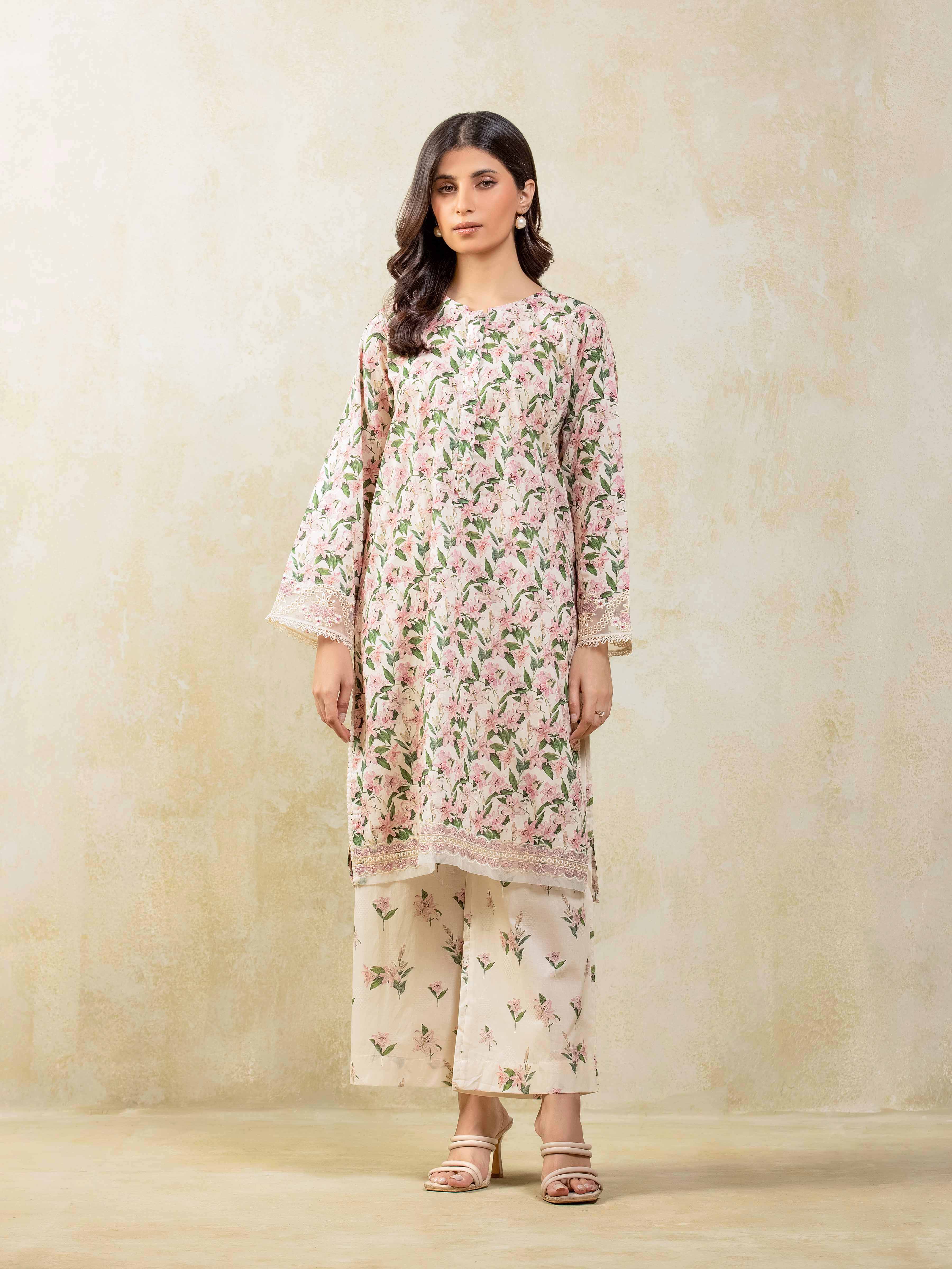 Pret Embroidered Lawn Jacquard Co-Ord Set - EWTKE5-81687ST