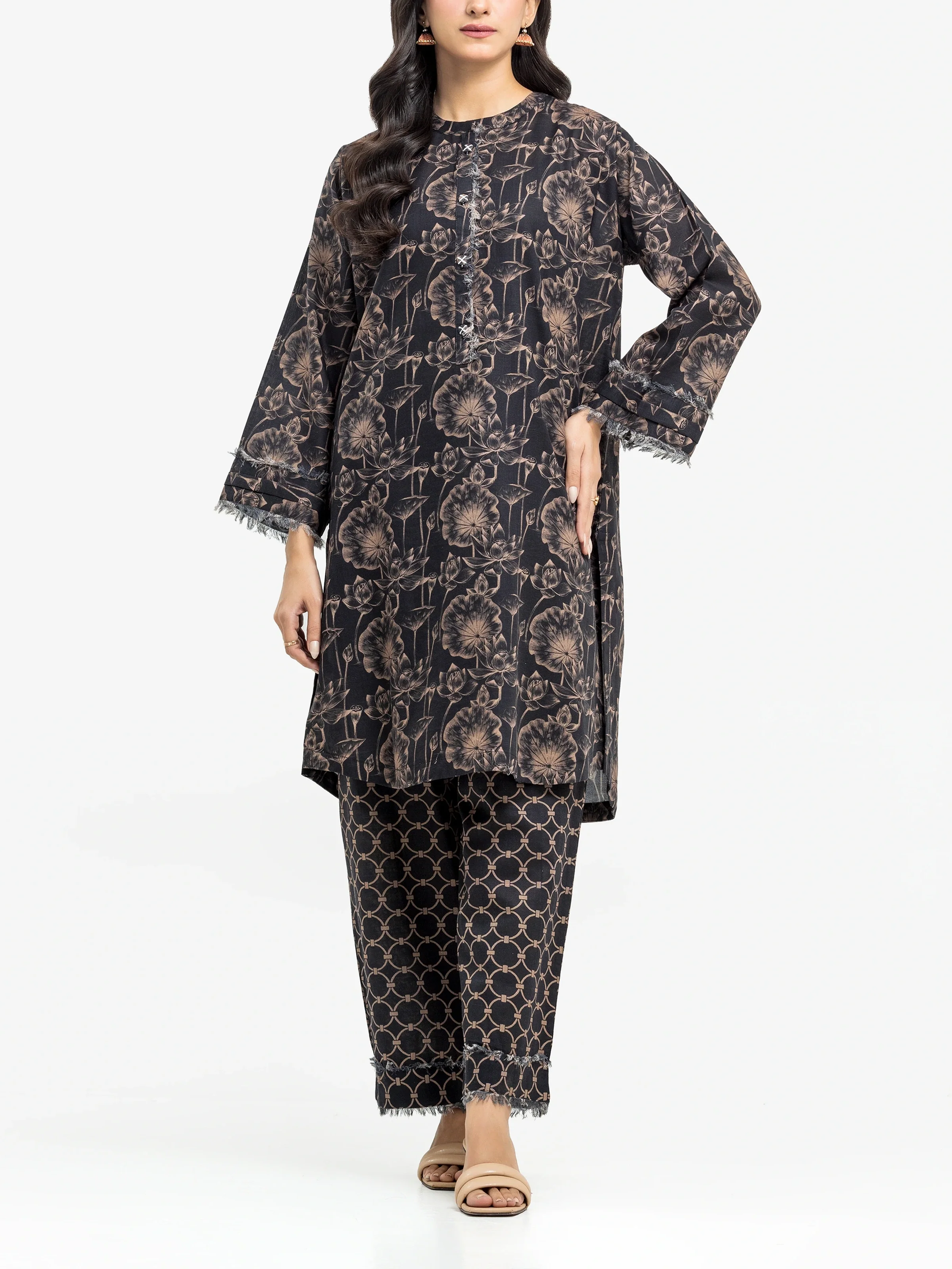 Pret Printed Khaddar Co-ord Set - EWTKP24-81424ST