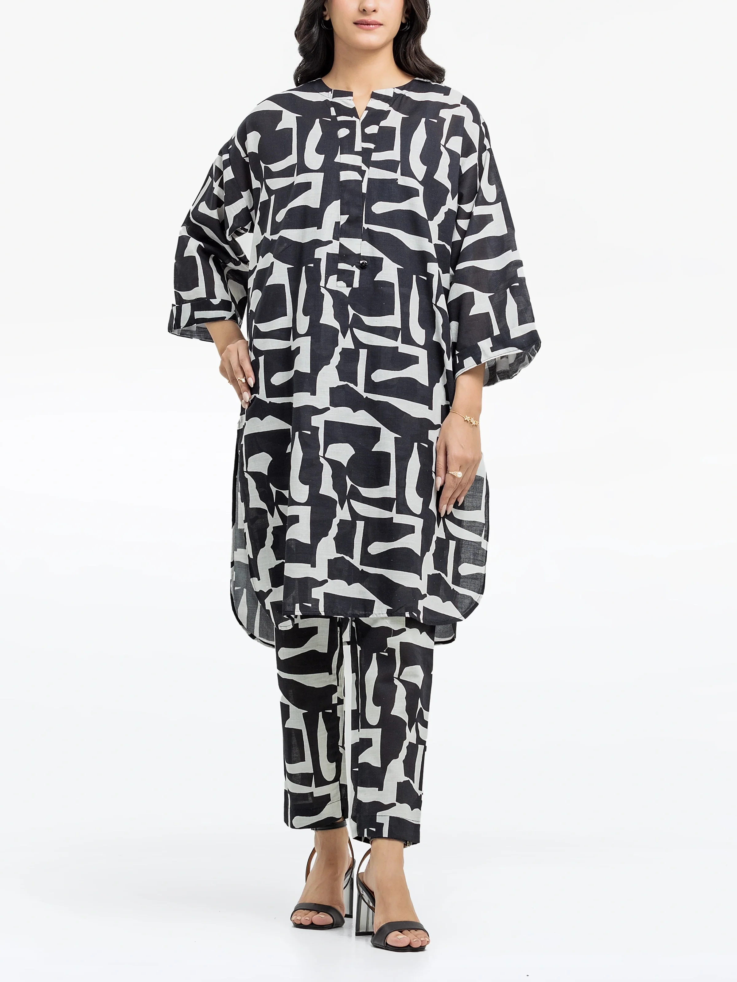 Pret Printed Khaddar Co-ord Set - EWTKP24-81503ST