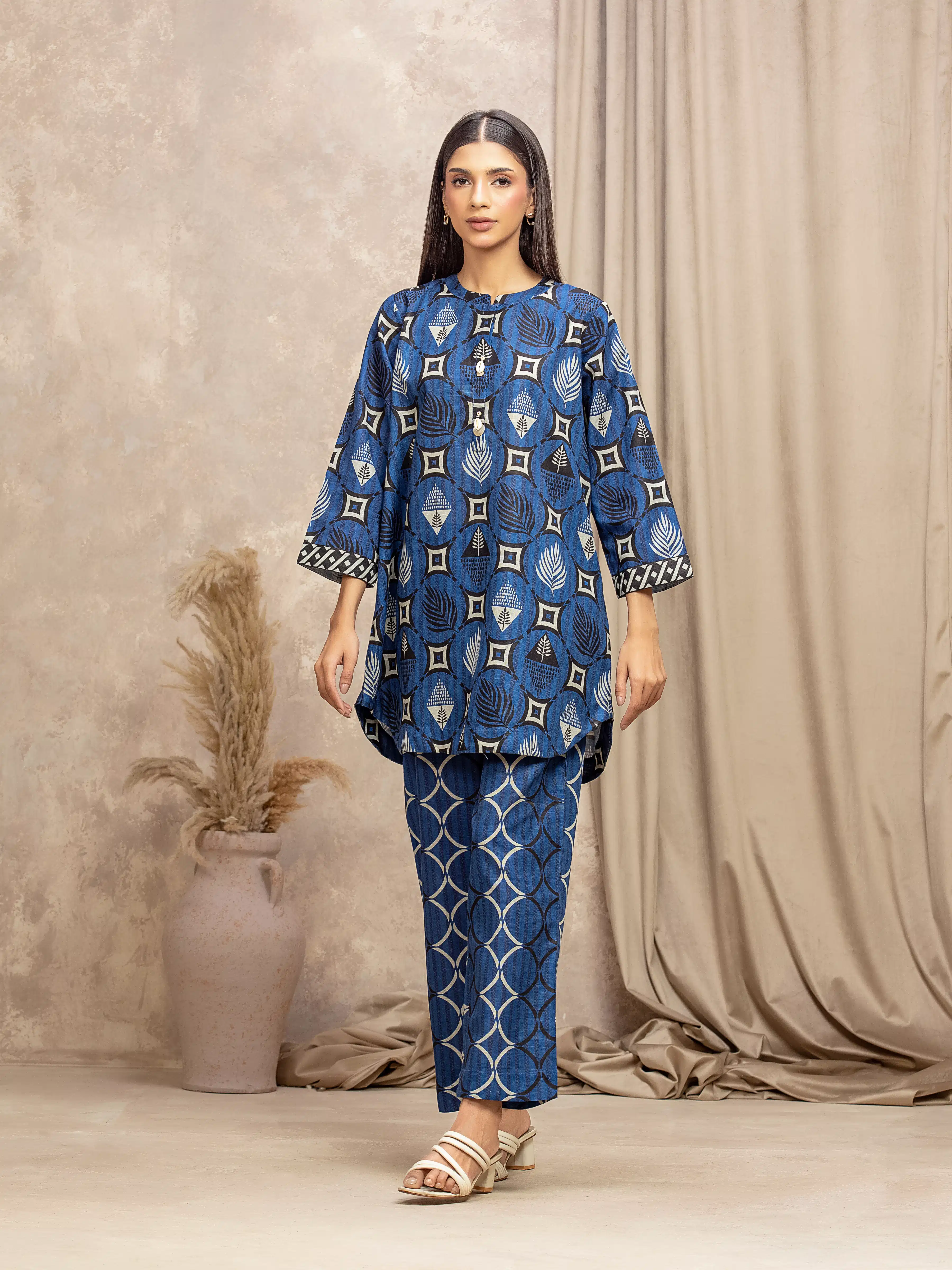 Pret Printed Khaddar Co-Ord Set - EWTKP5-84100ST