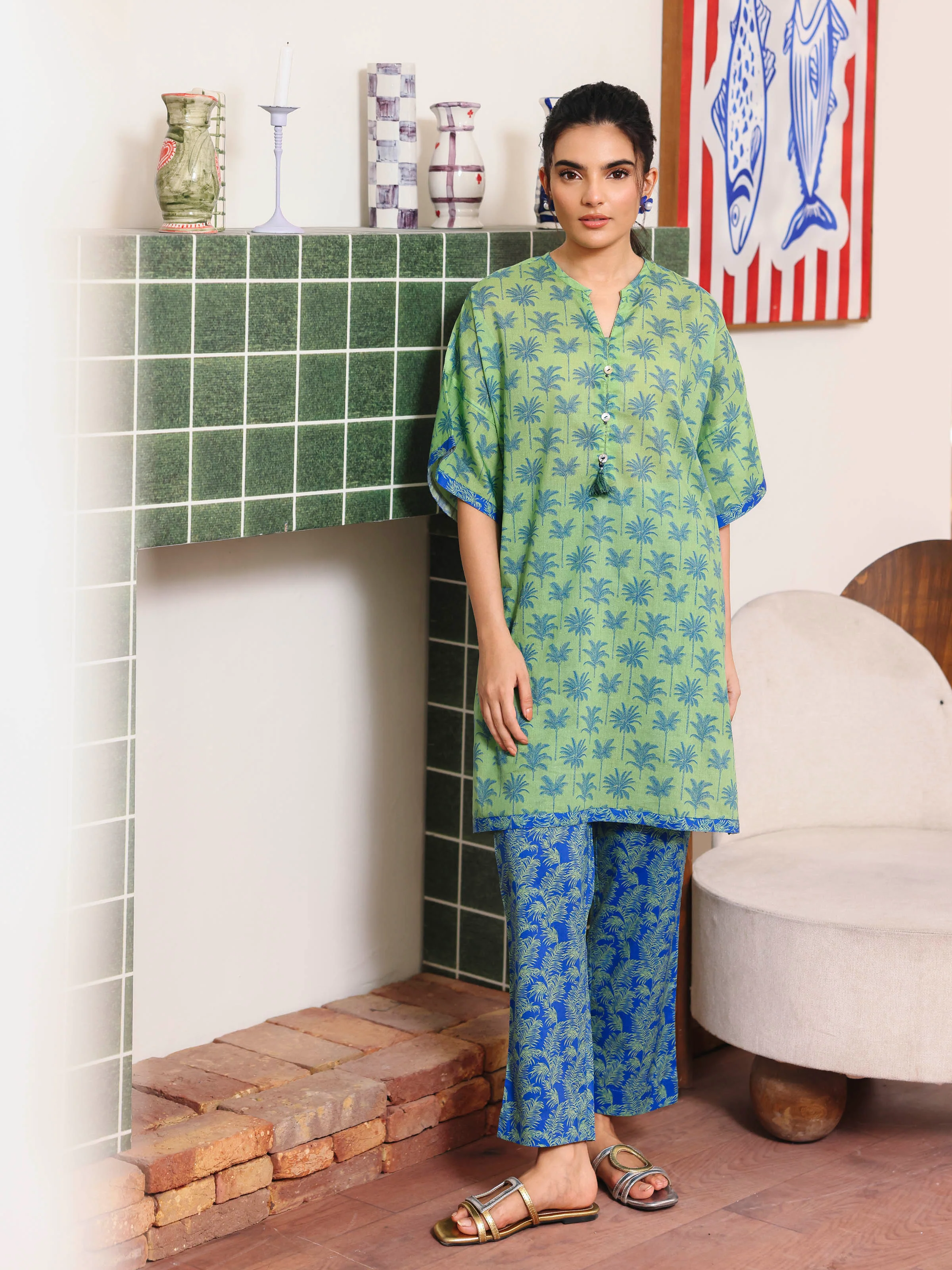 Pret Printed Lawn Co-Ord Set - EWTKP5-81856ST
