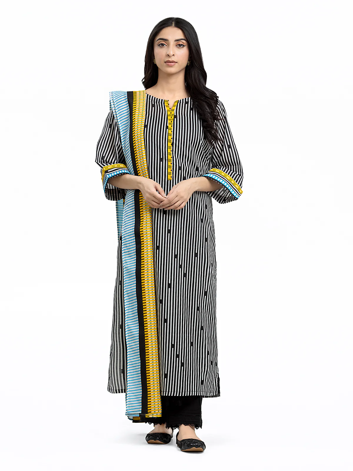 Pret Printed Lawn Shirt Dupatta - EWTKS24-69697SD