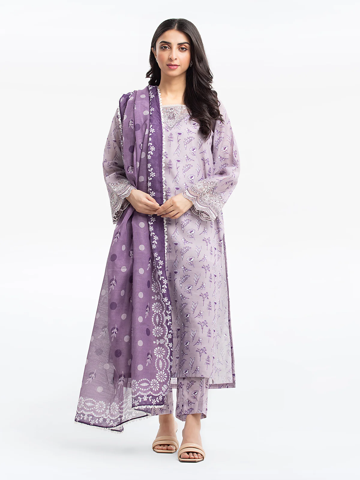 Pret Embroidered Lawn Slub Suit - EWTKE24-69642-3P