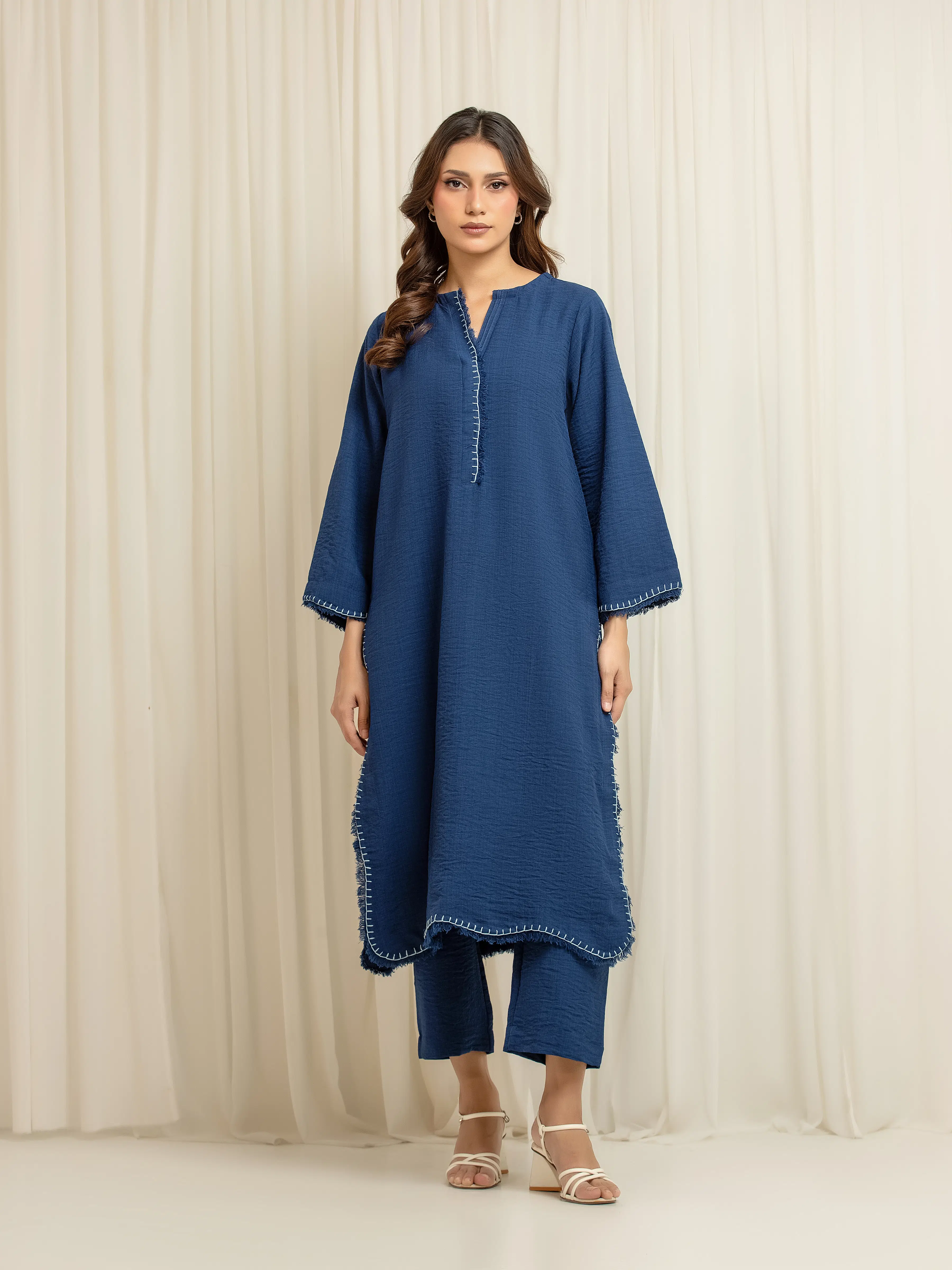 Pret Solid Georgette Co-Ord Set - EWTKS6-86165ST