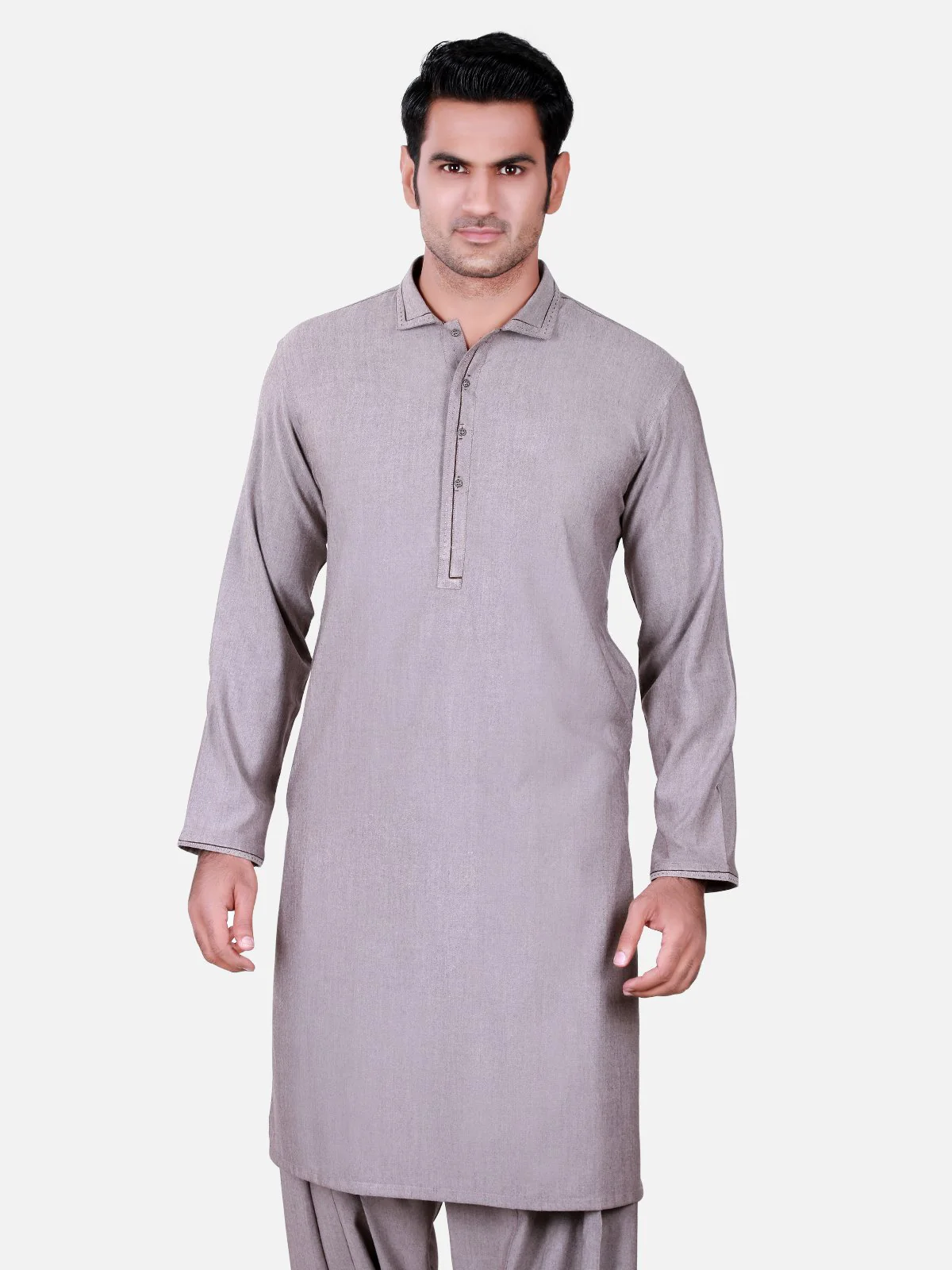 Men's Coffee Shalwar Kameez - MTKS-C16W-40439