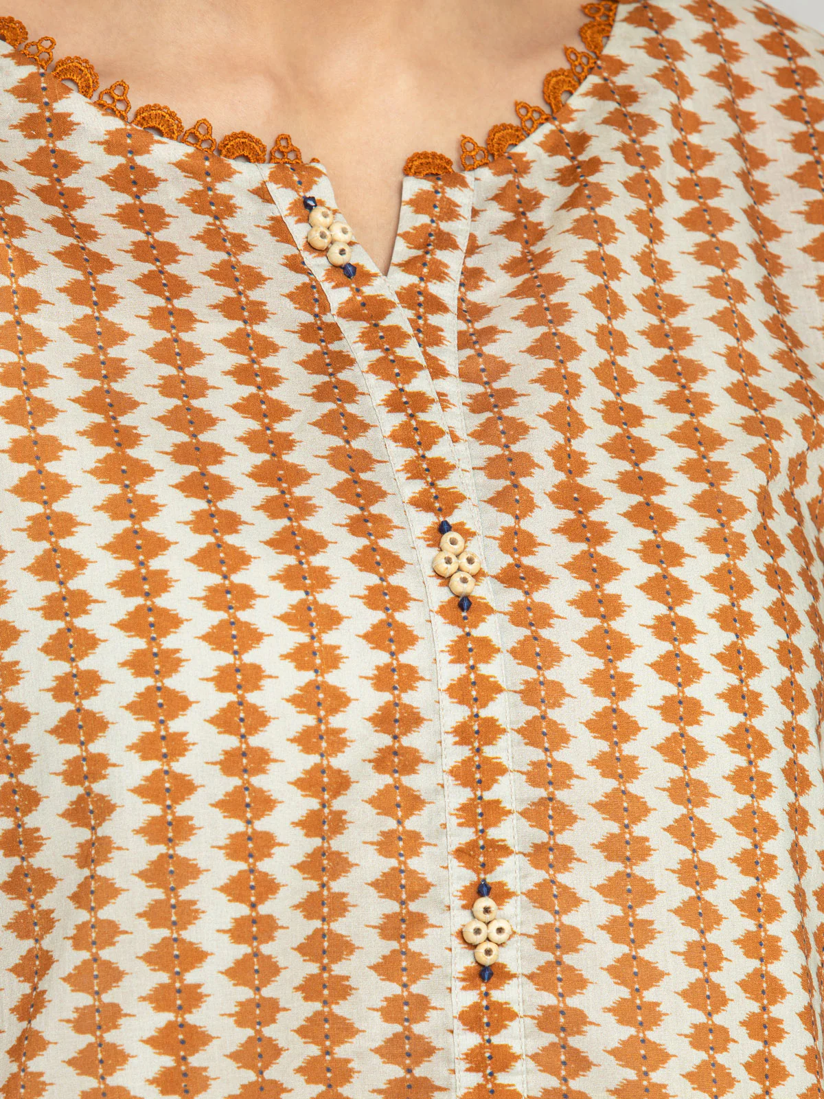 Unstitched Printed Lawn Shirt Trouser - EWU24A1-28104ST - Image 3