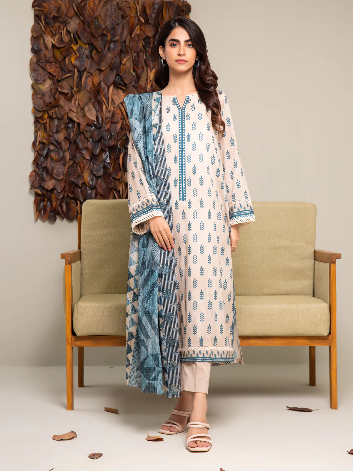 Unstitched Printed Cambric Shirt Trouser - EWU24A2-27291ST