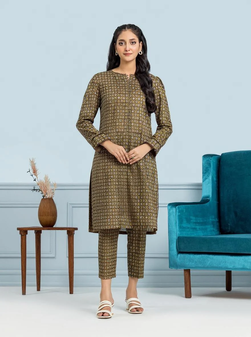 Unstitched Printed Khaddar Shirt - EWU24A3-29566S
