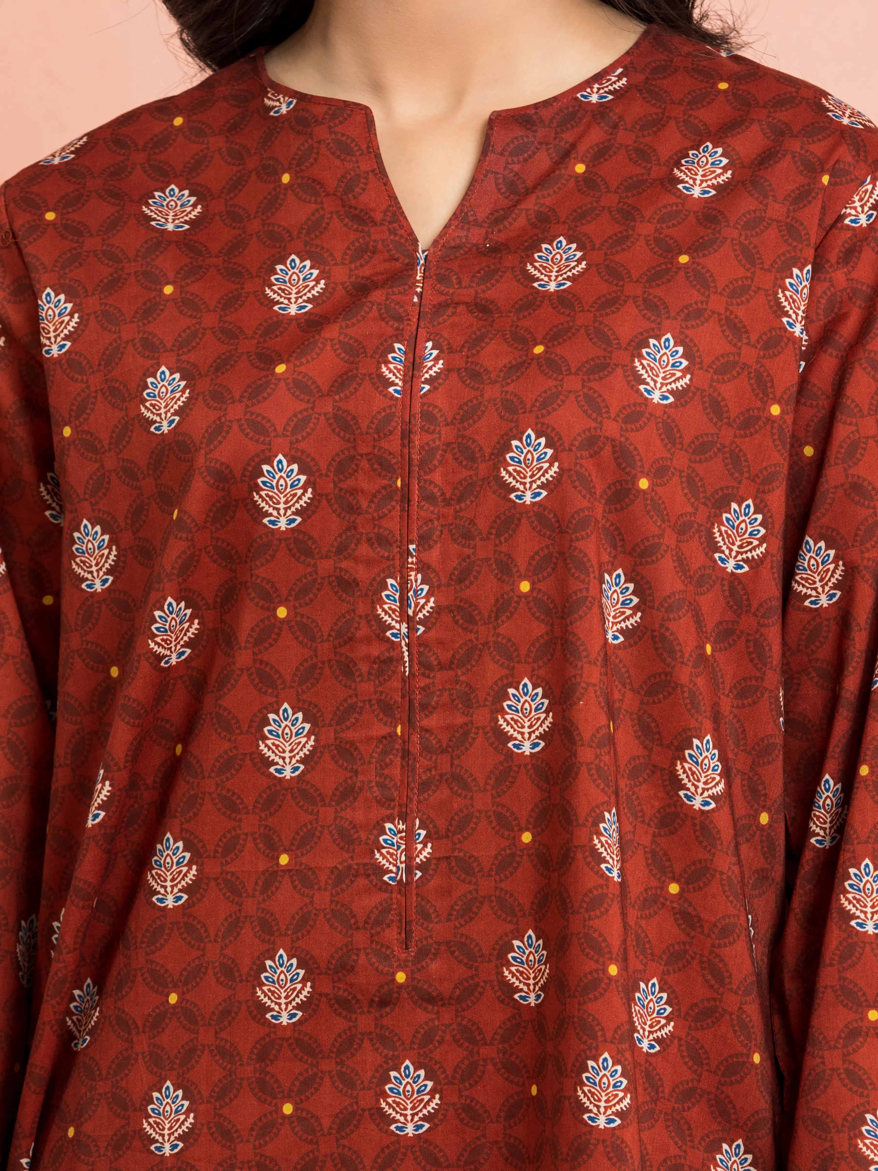 Unstitched Printed Khaddar Suit - EWU24M3-103 - Image 3