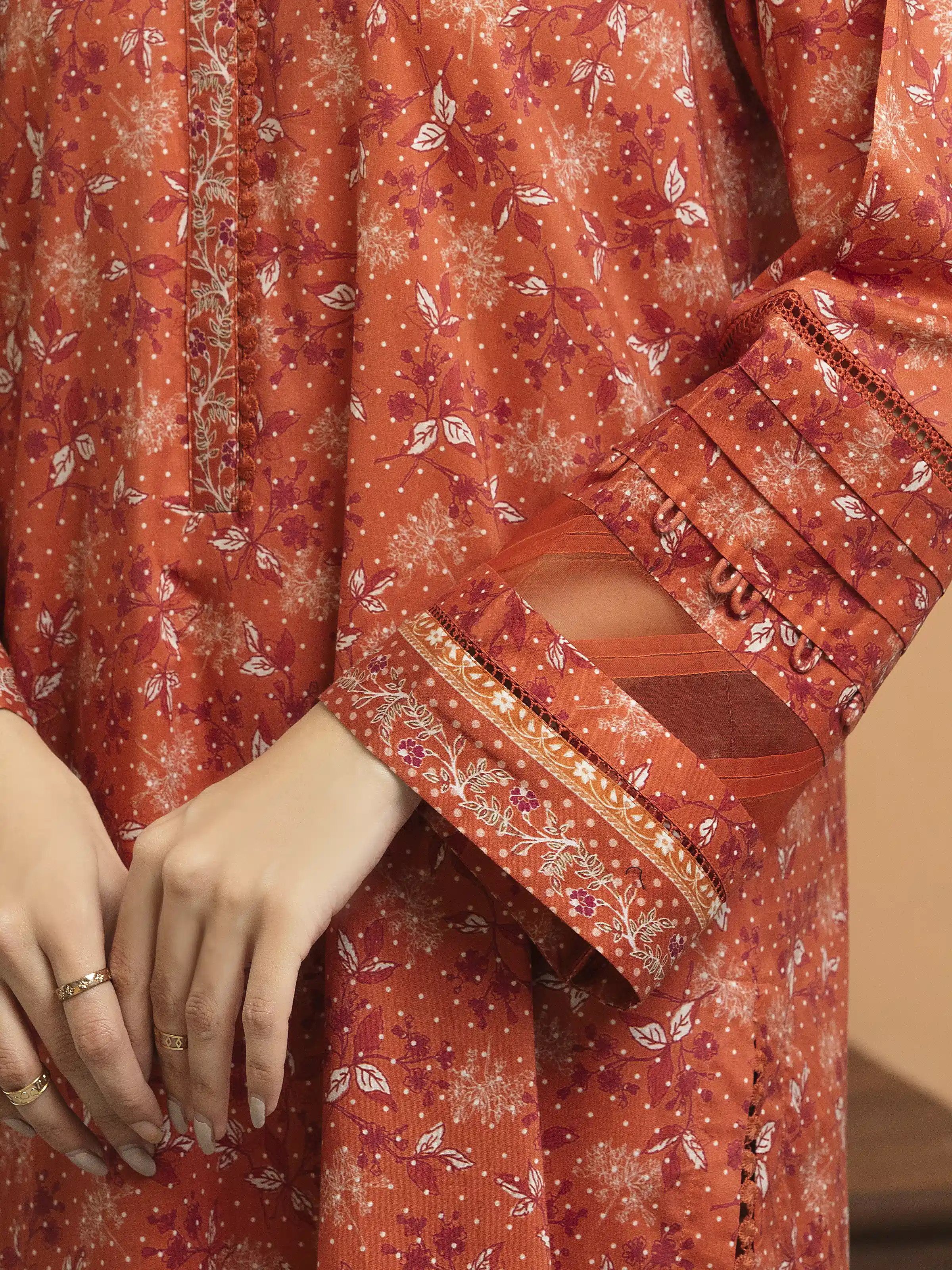 Unstitched Printed Lawn Shirt Dupatta - EWU5A1-35646SD - Image 3