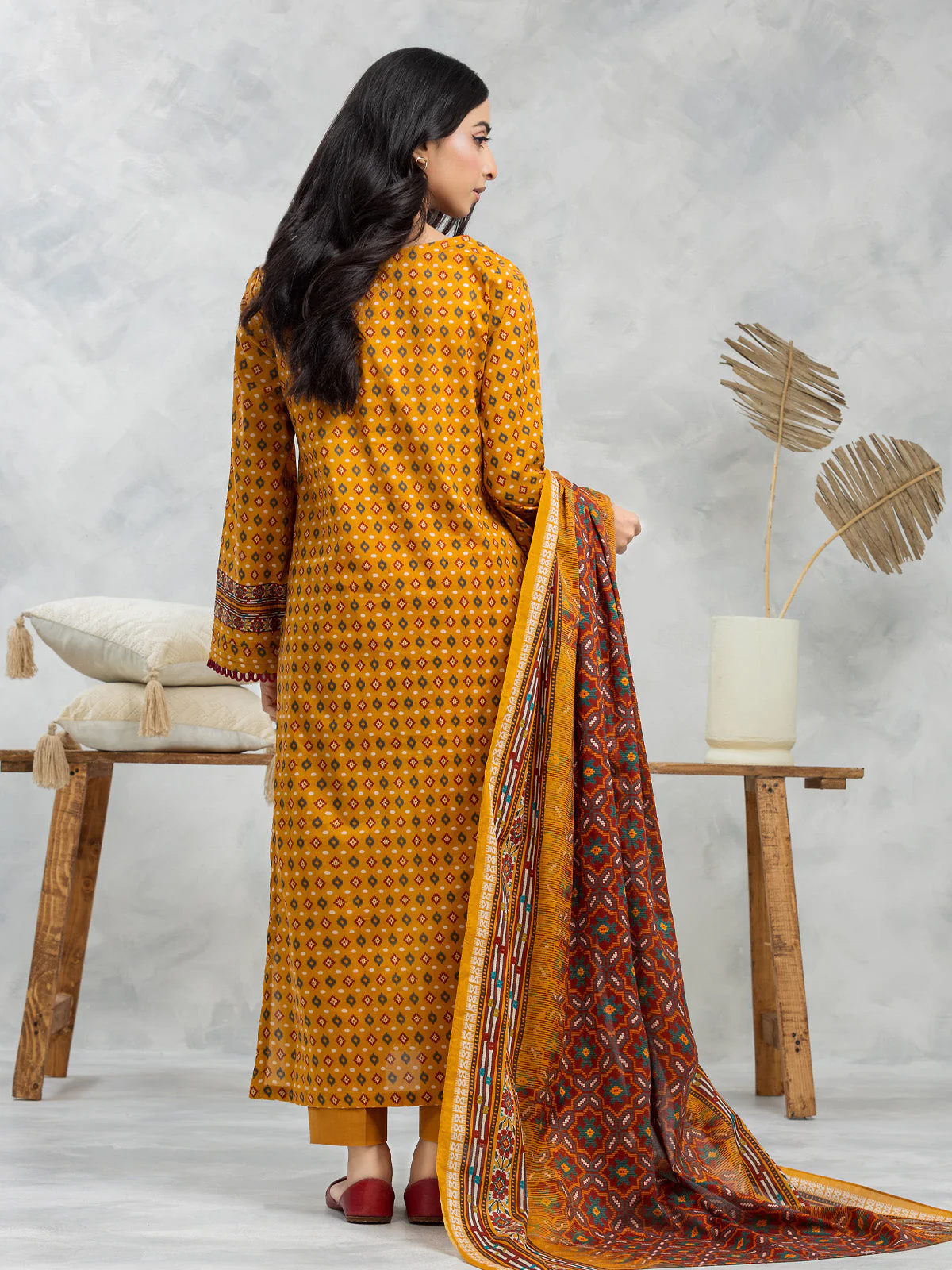 Unstitched Printed Cambric Shirt - EWU24A2-28105S - Image 6