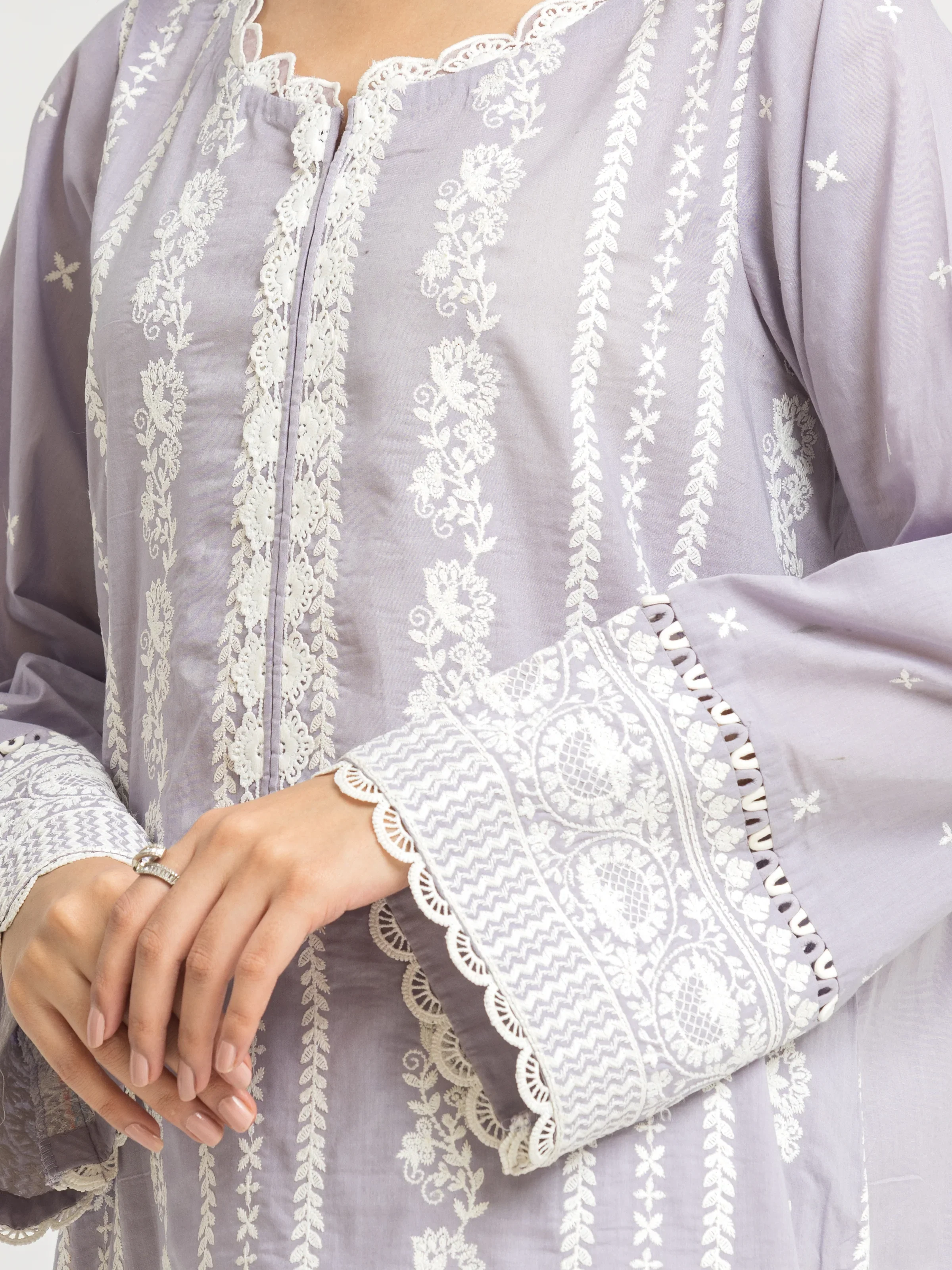 Unstitched Embroidered Cambric Suit - EWU24V2-30150-3P - Image 3