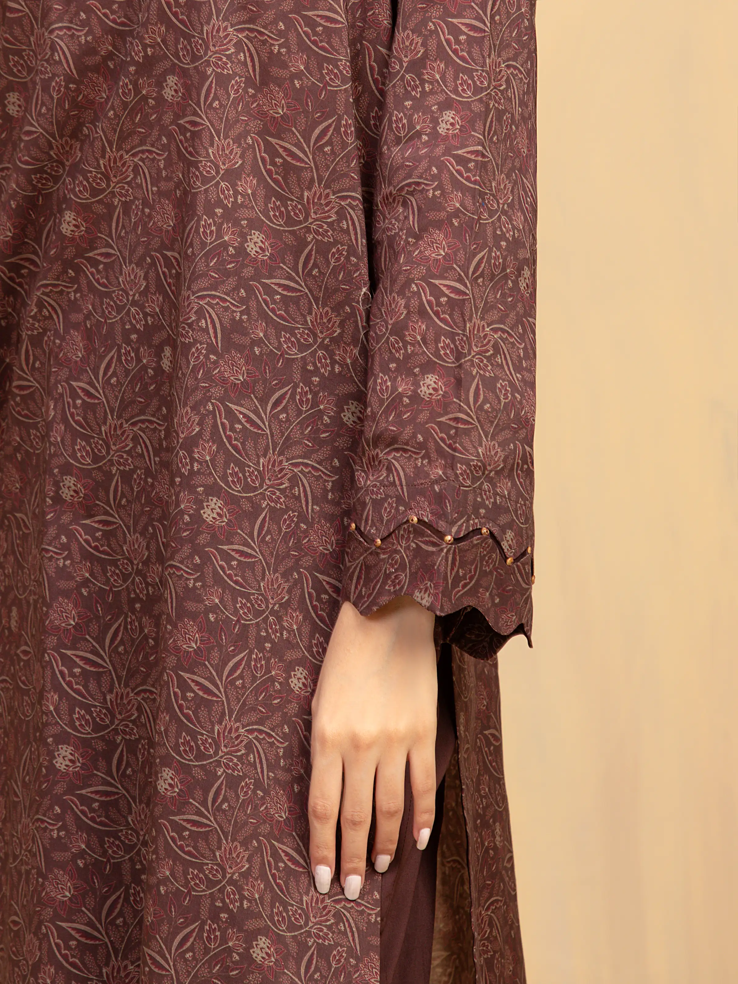 Unstitched Printed Khaddar Shirt - EWU5A3-36002S - Image 4