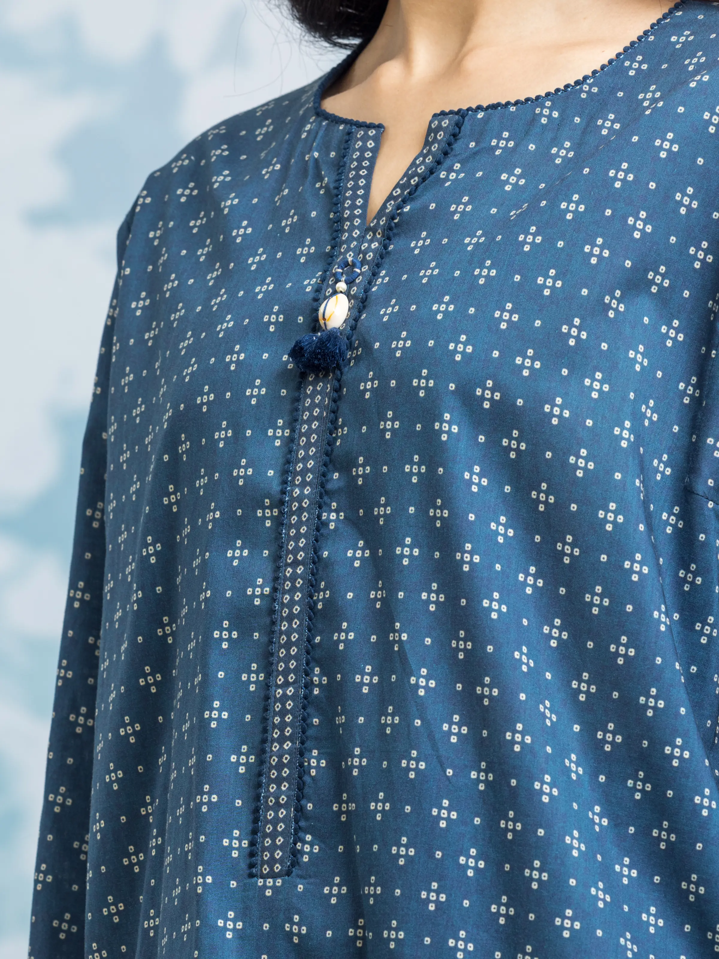 Unstitched  Printed Khaddar Shirt Trouser - EWU24A3-29324ST - Image 3