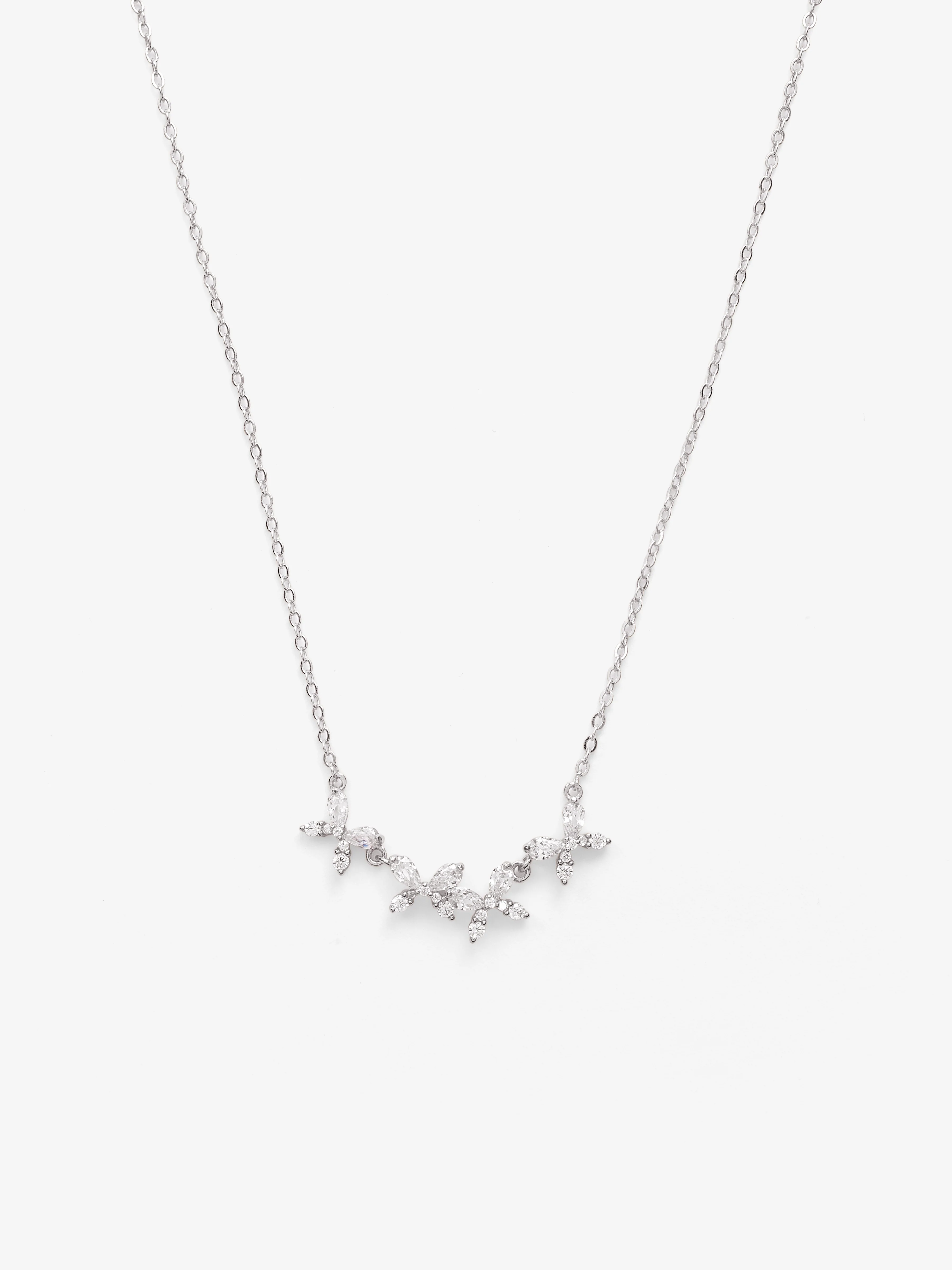 Star Charm Silver Necklace - EAWN5-029